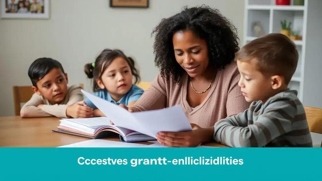 Eligibility criteria for grants for single mothers Eligibility criteria for grants for single mothers